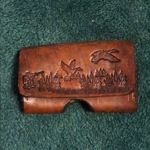 Genuine leather handcrafted hunting cellphone case